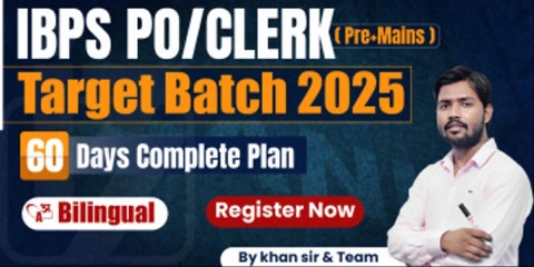 IBPS PO/CLERK (Pre + Mains) Target batch 2025